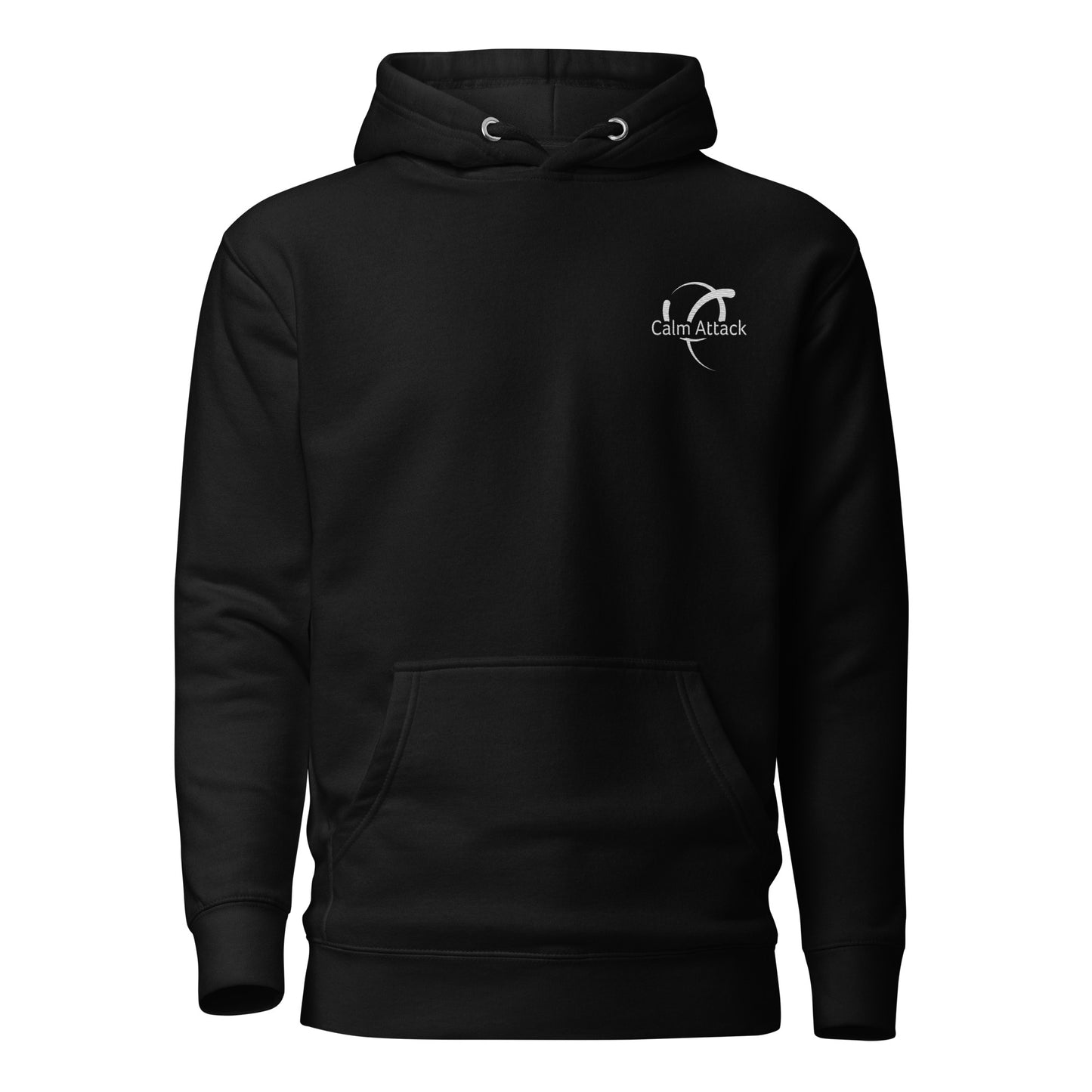 Unisex Hoodie with Calm Attack logo